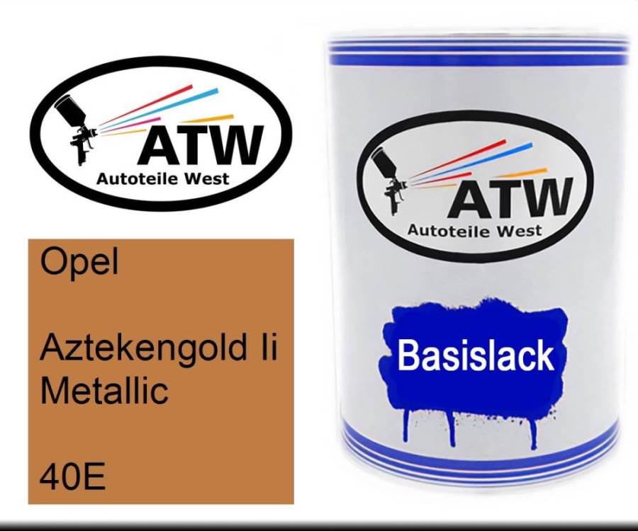 Opel, Aztekengold Ii Metallic, 40E: 500ml Lackdose, von ATW Autoteile West.